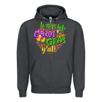 Smoke Love Mardi Gras Y'all Zipper Hoodie - HowdyJamesFarm