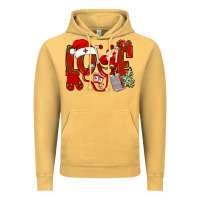 Vintage Mustard christmas love nurse Vintage Hoodie - NancyCooperArtShop