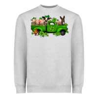 Heather Grey st patricks farm animals truck Heavyweight Sweatshirt - Jasminsmagicworld