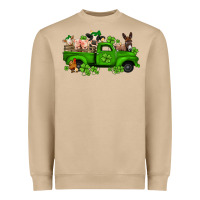 Mushroom st patricks farm animals truck Heavyweight Sweatshirt - Jasminsmagicworld