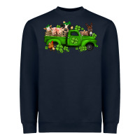 Navy st patricks farm animals truck Heavyweight Sweatshirt - Jasminsmagicworld