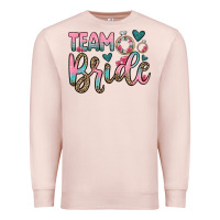 Pale Pink team bride Premium Sweatshirt - OliviaCreatesArt