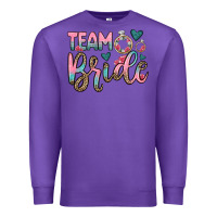 Purple team bride Premium Sweatshirt - OliviaCreatesArt
