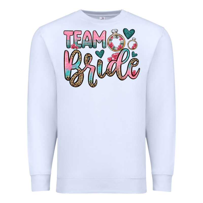 Team Bride Premium Sweatshirt by OliviaCreatesArt | Teevron