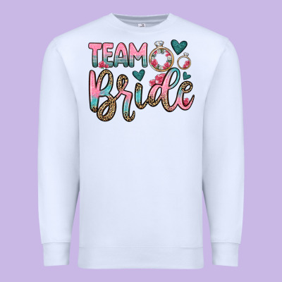 Team Bride Premium Sweatshirt Designed By Oliviacreatesart