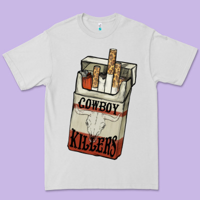 Cowboy Killers Cigarette Package Premium Tee Designed By Nancycooperartshop