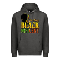 Charcoal Heather Feeling blacknificent Premium Hoodie - HowdyJamesFarm