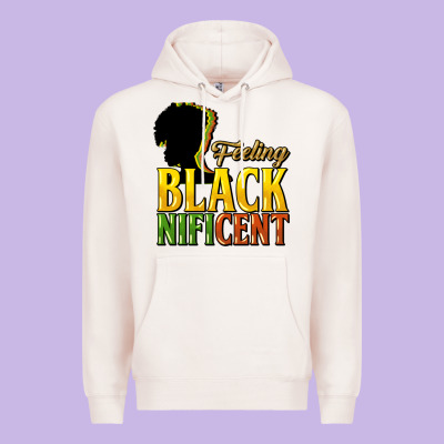 Feeling Blacknificent Premium Hoodie Designed By Howdyjamesfarm