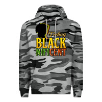 Slate Camo Feeling blacknificent Premium Hoodie - HowdyJamesFarm
