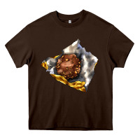 Chocolate Brown chocolate package Heavy Core Tee - AdoDesignShop