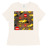 Bone asphalt paver seamless pattern Ladies Tee - BundleAndBundleShop