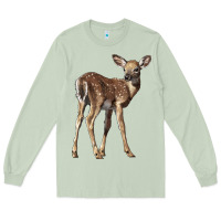 Matcha white tailed fawn deer Long Sleeve Tee - LillyAllenDesigns