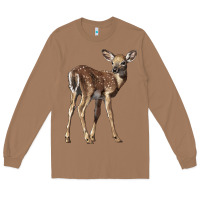 Toasted Coconut white tailed fawn deer Long Sleeve Tee - LillyAllenDesigns