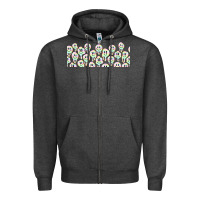 Charcoal Heather retro smiley faces Zipper Hoodie - TumblerDesignByShophia