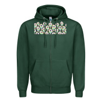 Sports Green retro smiley faces Zipper Hoodie - TumblerDesignByShophia