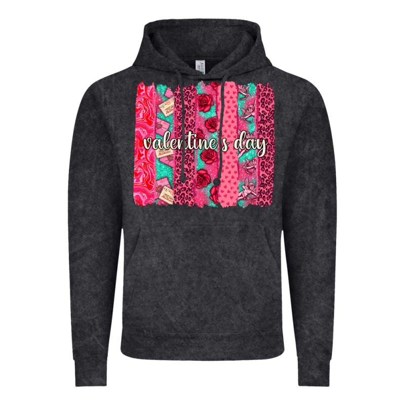 Valentines Day Brushstroke Background Brushstroke Vintage Hoodie by NancyCooperArtShop | Teevron