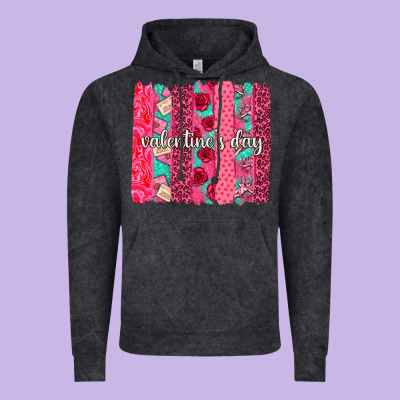 Valentines Day Brushstroke Background Brushstroke Vintage Hoodie Designed By Nancycooperartshop