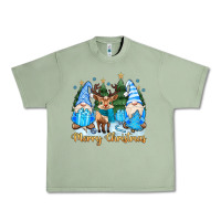 Oil Green merry christmas gnome Urban Heavy Tee - MaliasSmallBusiness