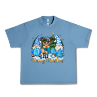 Pebble Blue merry christmas gnome Urban Heavy Tee - MaliasSmallBusiness
