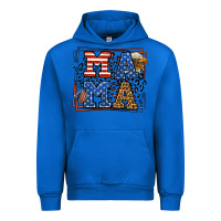Cobalt Army Veteran mama leopard frame 4th of July Urban Hoodie - LillyAllenDesigns