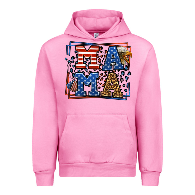 Army Veteran Mama Leopard Frame 4th Of July Urban Hoodie by LillyAllenDesigns | Teevron