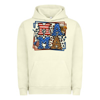 Pigment Pistachio Army Veteran mama leopard frame 4th of July Urban Hoodie - LillyAllenDesigns