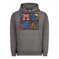 Pigment Tornado Army Veteran mama leopard frame 4th of July Urban Hoodie - LillyAllenDesigns