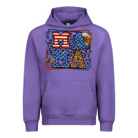 Tulip Army Veteran mama leopard frame 4th of July Urban Hoodie - LillyAllenDesigns