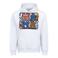 White Army Veteran mama leopard frame 4th of July Urban Hoodie - LillyAllenDesigns
