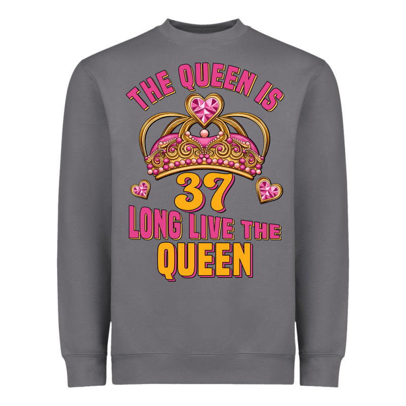 The Queen Is 37 Long Live The Queen Kopya Heavyweight Sweatshirt by Jasminsmagicworld | Teevron