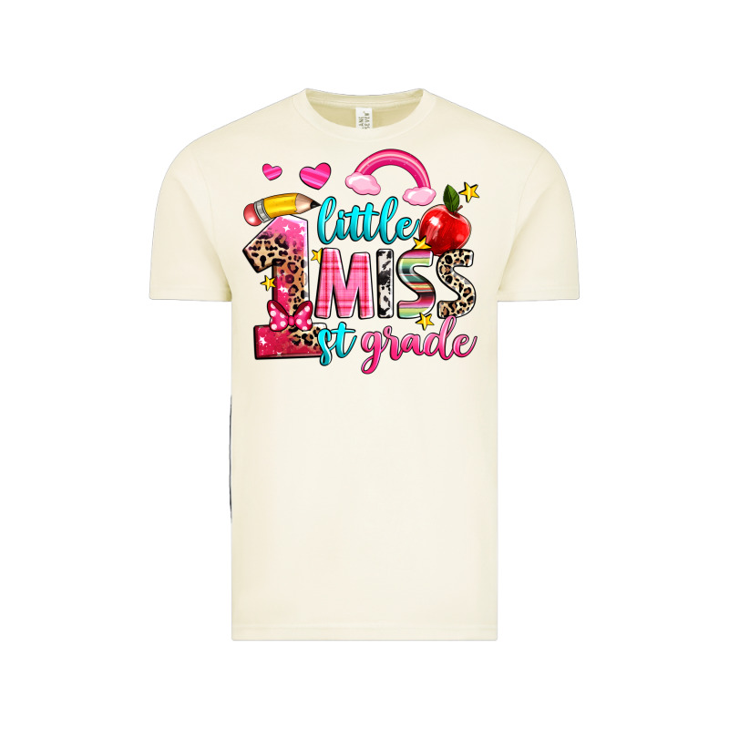 Little Miss First Grade Vintage Tee by NancyCooperArtShop | Teevron