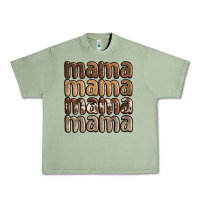 Oil Green faux sequins mama Urban Heavy Tee - JahusDesignShop