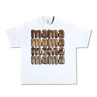 White faux sequins mama Urban Heavy Tee - JahusDesignShop