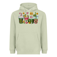 Matcha stuck on you cactus coffee cups Heavyweight Hoodie - OliviaCreatesArt