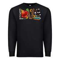 Black love teacher Premium Sweatshirt - OliviaCreatesArt