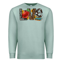 Seafoam love teacher Premium Sweatshirt - OliviaCreatesArt