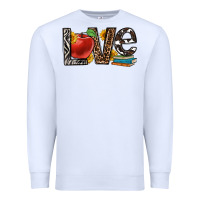 White love teacher Premium Sweatshirt - OliviaCreatesArt