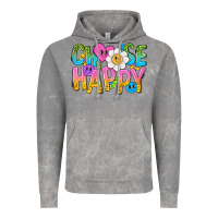 Cloud Rock choose happy with smile Vintage Hoodie - NancyCooperArtShop