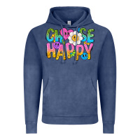 Vintage Denim choose happy with smile Vintage Hoodie - NancyCooperArtShop