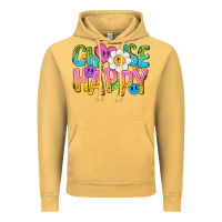 Vintage Mustard choose happy with smile Vintage Hoodie - NancyCooperArtShop