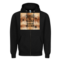 Black warning i'm an asshole with rusty background Zipper Hoodie - TumblerDesignByShophia