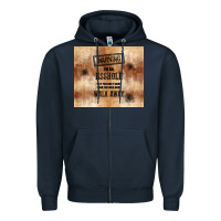 Navy warning i'm an asshole with rusty background Zipper Hoodie - TumblerDesignByShophia