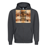 Smoke warning i'm an asshole with rusty background Zipper Hoodie - TumblerDesignByShophia