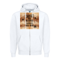 White warning i'm an asshole with rusty background Zipper Hoodie - TumblerDesignByShophia