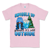 Bubblegum Pink snuggle up gnomies it's cold outside Classic Tee - MaliasSmallBusiness