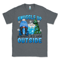 Charcoal Heather snuggle up gnomies it's cold outside Classic Tee - MaliasSmallBusiness