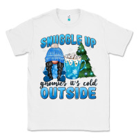 White snuggle up gnomies it's cold outside Classic Tee - MaliasSmallBusiness