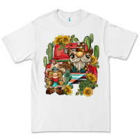 White western gnome truck cactus sunflower Premium Tee - BarkalooDesign