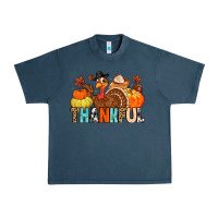 Midnight Navy thankful Urban Heavy Tee - MaliasSmallBusiness