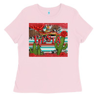 Bubblegum Pink fiesta with pepper Ladies Tee - Artiststas